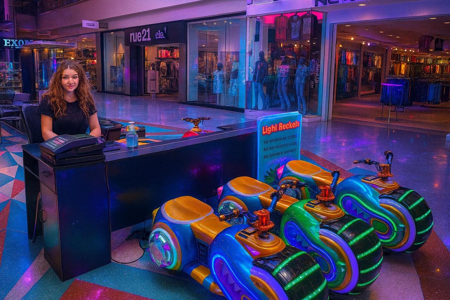 Wholesale Light Rocket - Mall Kids Rides-