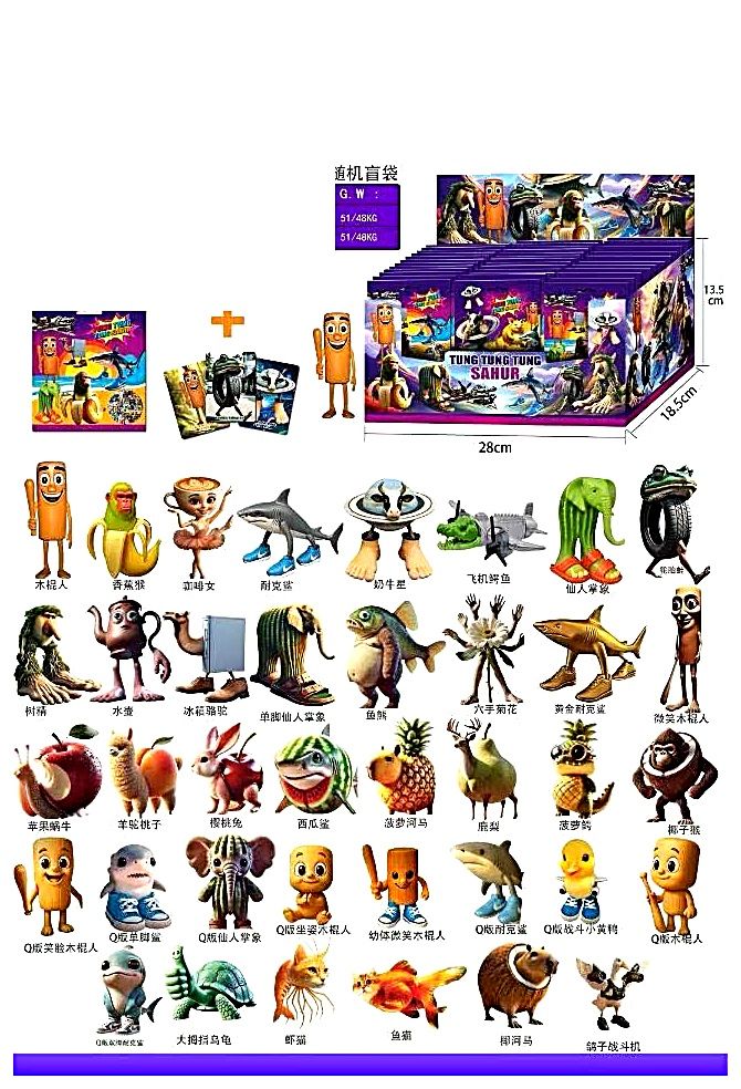 Tung Tung Tung Sahur Plush & Keychains | Wholesale Trendy Toys