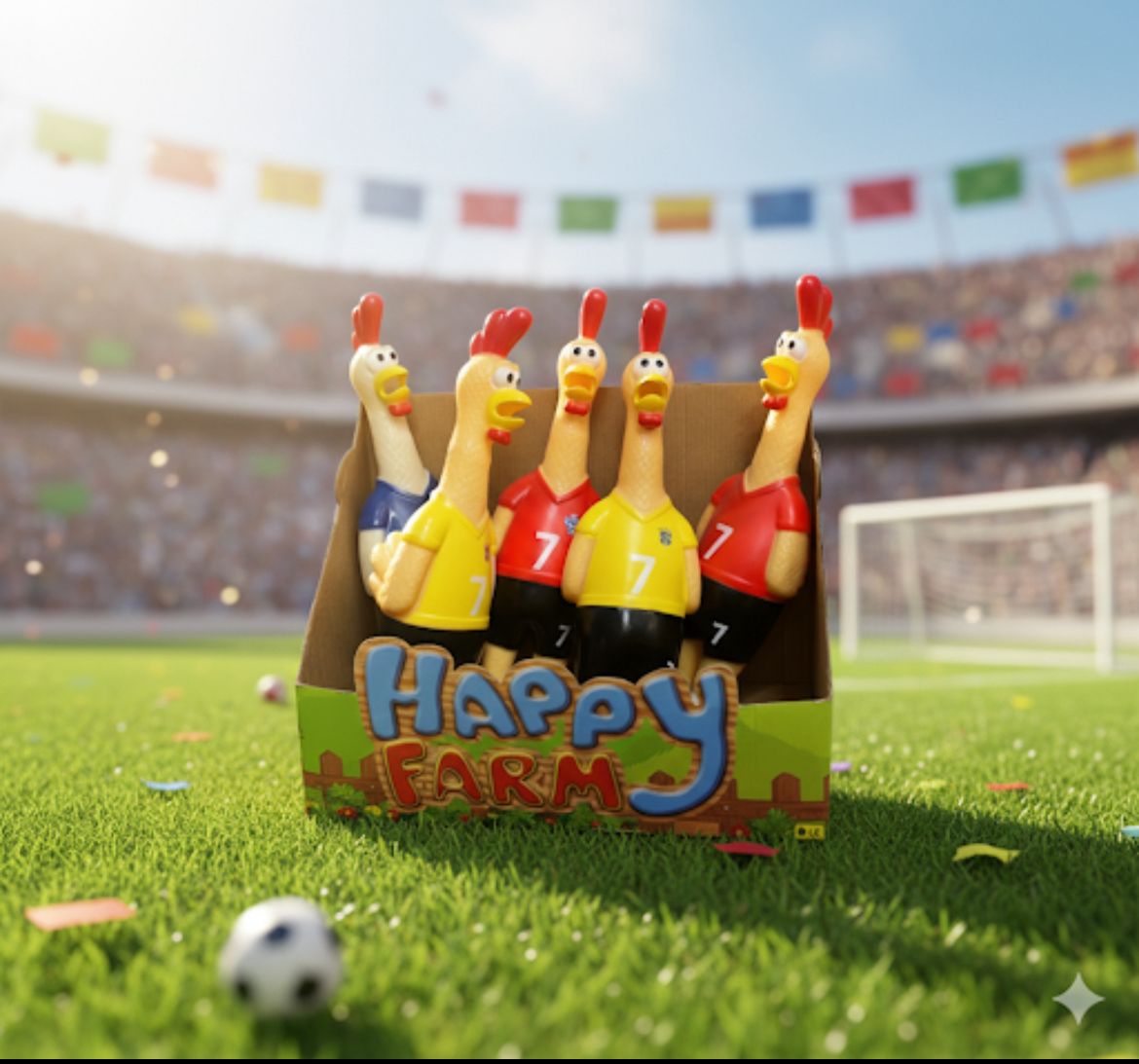 Squeaky Chicken& Farm Animal Toys