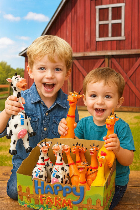 Squeaky Chicken& Farm Animal Toys